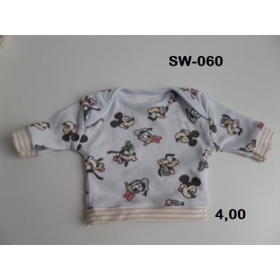 Sweater licht blauw met Disney figuren